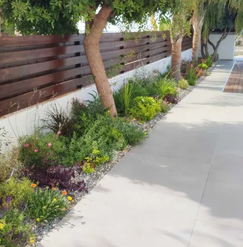 A private garden designed by Antoine Garden Designer, Paphos — paths