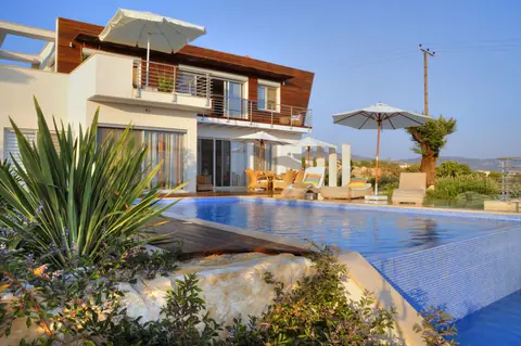 A private garden designed by Antoine Garden Designer, Paphos — pools & sea