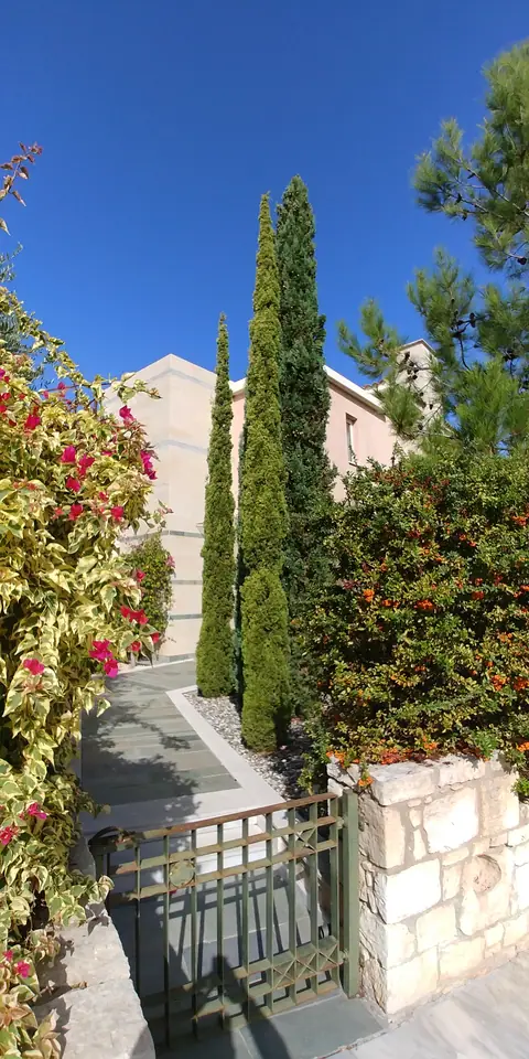 A private garden designed by Antoine Garden Designer, Paphos — flowers