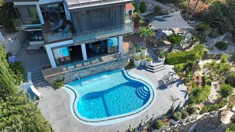 A private garden designed by Antoine Garden Designer, Paphos — pools & sea