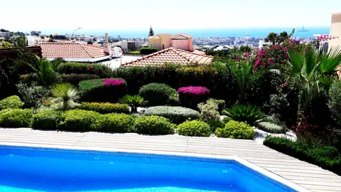 A private garden designed by Antoine Garden Designer, Paphos — pools & sea